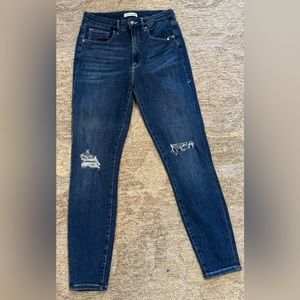 Good American‎ Good Waist High Rise Skinny Jeans Blue 179 dark Size 4 27